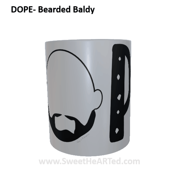 Mug-Dope- Bearded Baldy