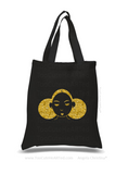 Glitter Tote-Give Me My Puffs-(Gold on Blk)