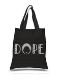 Glitter Tote-Dope -(Gold on Blk)