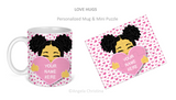 Mug & Mini Puzzle-Love Hugs-Sandy-Personalize it!!!