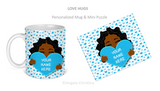 Mug & Mini Puzzle-Love Hugs-Ruby-Personalize it!!!