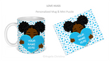 Mug & Mini Puzzle-Love Hugs-Kimmie-Personalize it!!!