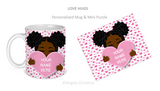 Mug & Mini Puzzle-Love Hugs-Kimmie-Personalize it!!!