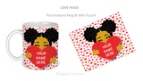 Mug & Mini Puzzle-Love Hugs-June-Personalize it!!!