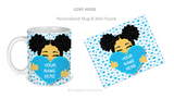 Mug & Mini Puzzle-Love Hugs-Sandy-Personalize it!!!