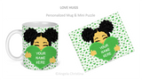 Mug & Mini Puzzle-Love Hugs-Sandy-Personalize it!!!