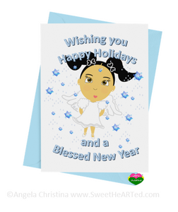 Holiday Card- Snow Angel-Sandy