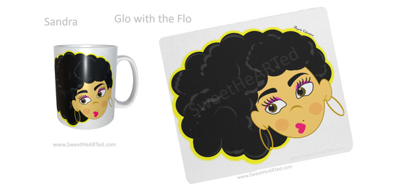 Mug & Mouse pad set -Sandra