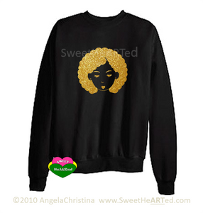 Bump This -Sweat Shirt (Gold Glitter on Blk)