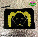 Pouch-Puffy Tails Rocking-(Blue Glitter)