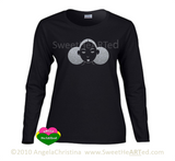 Long sleeve Tee -Give Me My Puffs -(Silver Glitter on Blk)
