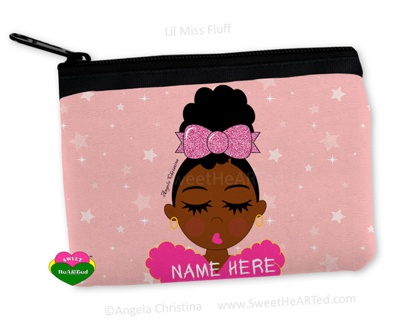 Coin Bag-Lil Miss Fluff-(Pink)