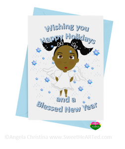 Holiday Card- Snow Angel-Marley