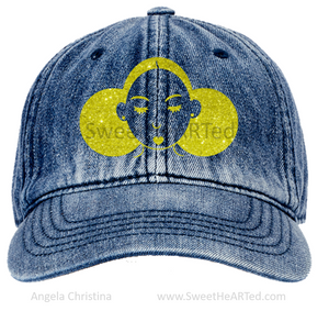 Copy of Denim Cap- Give Me My Puffs-Gold